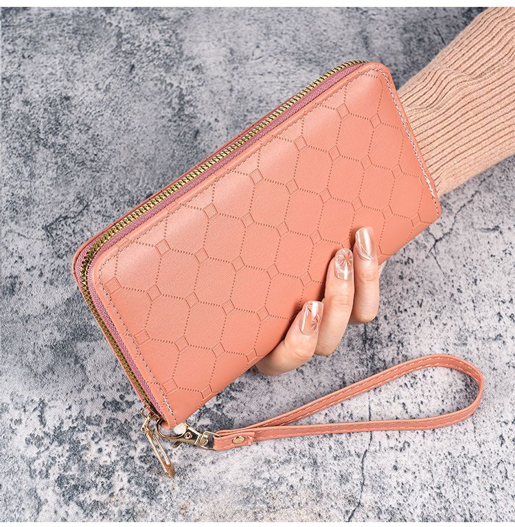 Nueva billetera estilo coreano, linda billetera larga para monedas, gran capacidad, para mujer, con múltiples ranuras para tarjetas_voghion.com