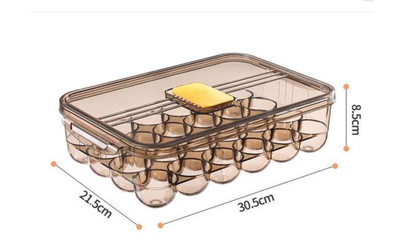 Boîte de rangement transparente pour œufs en PET, étanche à la poussière et aux chutes_voghion.com
