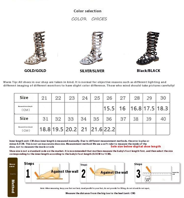 2023 Estate Nuovi bambini Rivetto Stivali freddi Ragazza High Top Long Barrel Star Open Toe Scarpe romane Sandali per studenti_voghion.com
