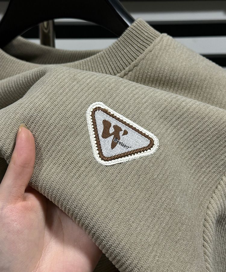 Herren-Winter-Sweatshirt mit Rundhalsausschnitt und Fleecefutter – Weicher und dicker Orion-Strickpullover für lässiges Lagen-Outfit, atmungsaktiv und wärmend_voghion.com