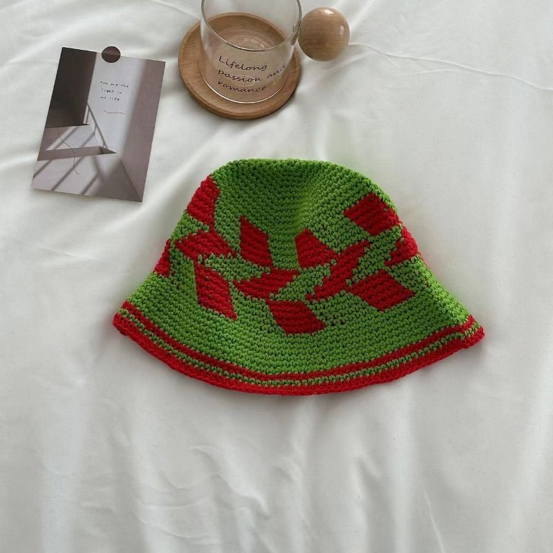 Mode Ins Haruku Stijl Contrasterende Kleur Gebreide Emmerhoeden voor Mannen Lente en Herfst Straatmode Retro Pullover Dames_voghion.com