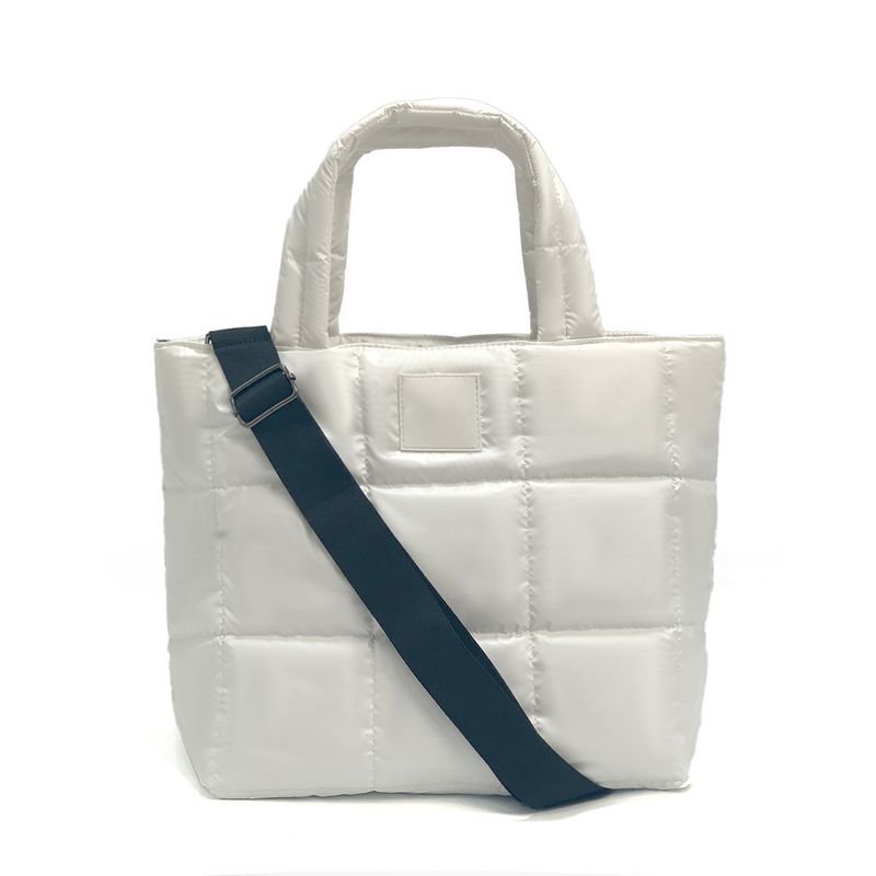 New Fashion Soft Women's Shopping Handheld Down Bag Space Cotton Interlining Waterproof Handbag_voghion.com