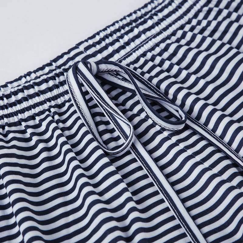 Lässige Streifen Niedrige Taille Baggy Jogginghose Kordelzug Elastische Hose Frauen Beiläufige Lose Gerade Bein Hosen Sommer Streetwear_voghion.com