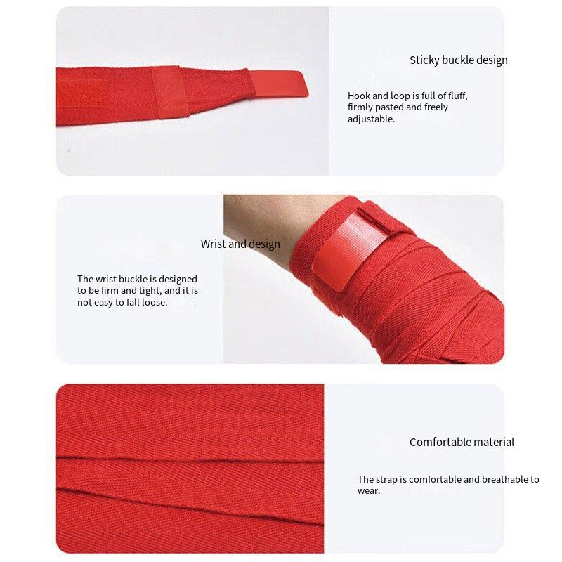Boxbandage Handschlaufe Hoher elastischer Druck Komfortable atmungsaktive Sanda Kampfsport Handschlaufe Sandsacktraining_voghion.com