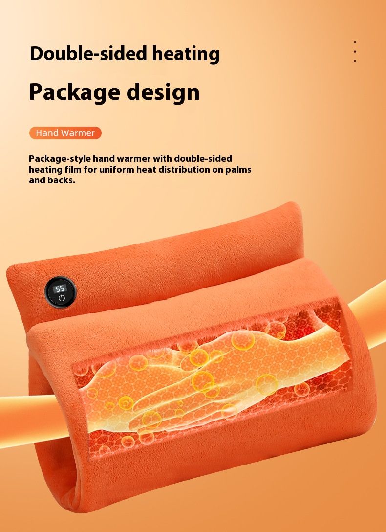 USB Graphene Hand Warmer - Fast Heating Fluffy Electric Heating Pad For Office & Travel, 3 Colors, With Optional Power Bank & Extension Cable_voghion.com