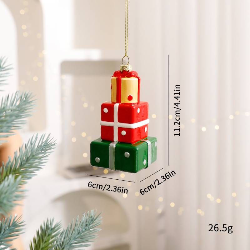 Christmas Ornaments Bulk Set – Santa, Nutcracker, Houses & More (24-Piece Assorted Decorations, Shatterproof Plastic, European-Style Holiday Decor)_voghion.com