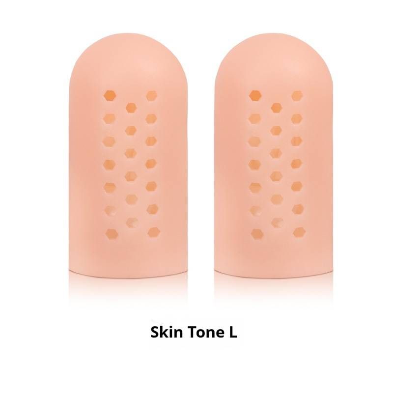 Atmungsaktive SEBS-Gel-Zehenkappen – Schutz vor Blasen und Reibung für Tanz, Sport und Alltag (Hautfarben/Weiß, Größen S/L)_voghion.com