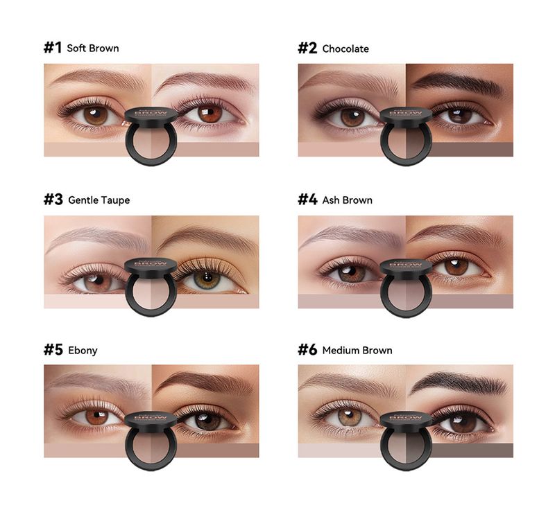 Lakerain Dual-Color Eyebrow Powder Natural 3D Contour Nose Shadow Powder Long-Lasting Waterproof Formula Highly Pigmented Eyebrow Makeup_voghion.com