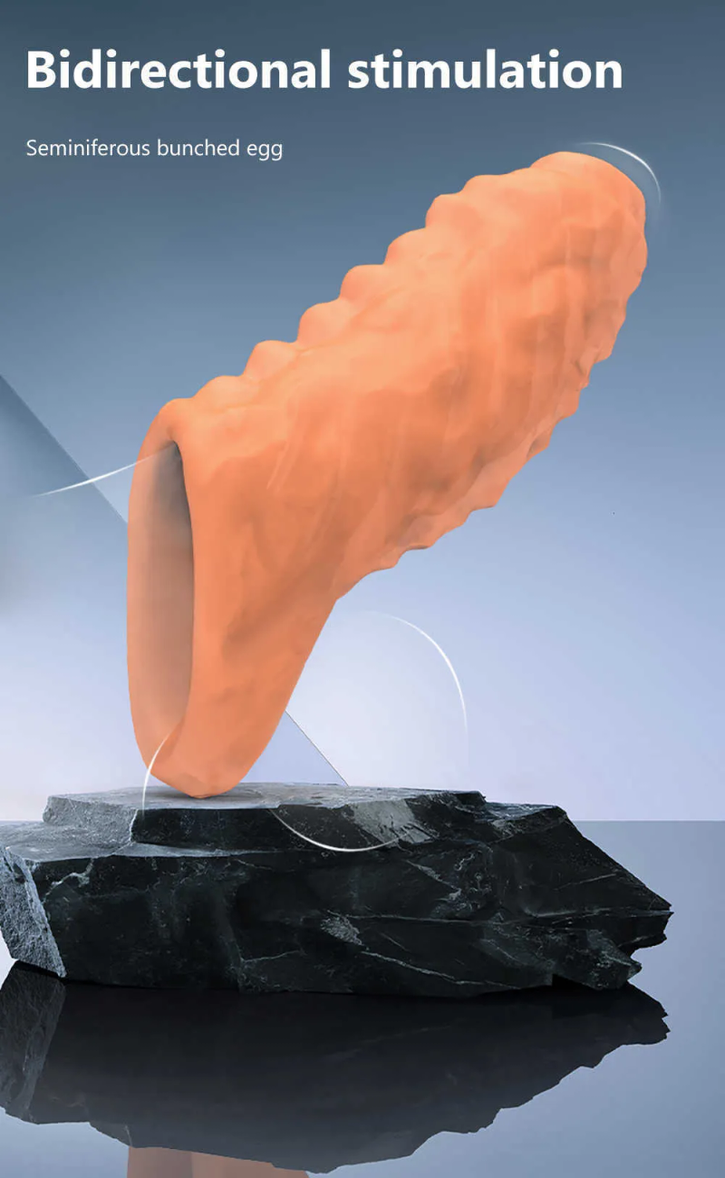 Toy Massager Sex Reusable Extender Sleeve Delay Ejaculation Ring Enlargement Erection Toy for Men Produc_voghion.com