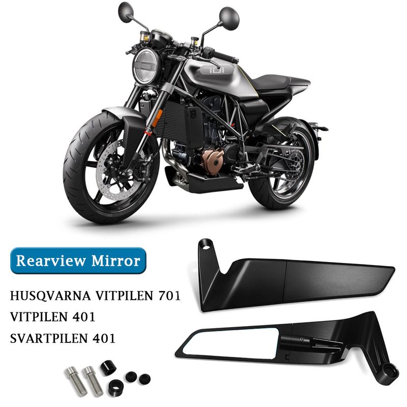 For Motorsykkel Ryggespeil SVARTPILEN Vitpilen 701 Vitpilen 401 Svartpilen 401 Ny Motorsykkel Roterbart Ryggespeil_voghion.com