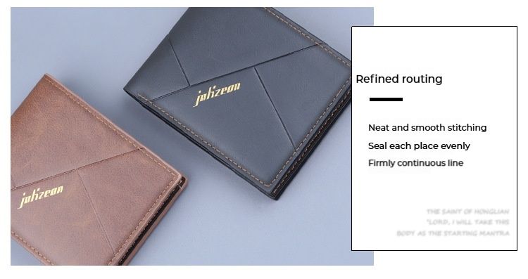 Men's Wallet, New Arrival Fashionable And Popular Personality Short Wallet, Card Holder Integrated Three-fold Wallet._voghion.com