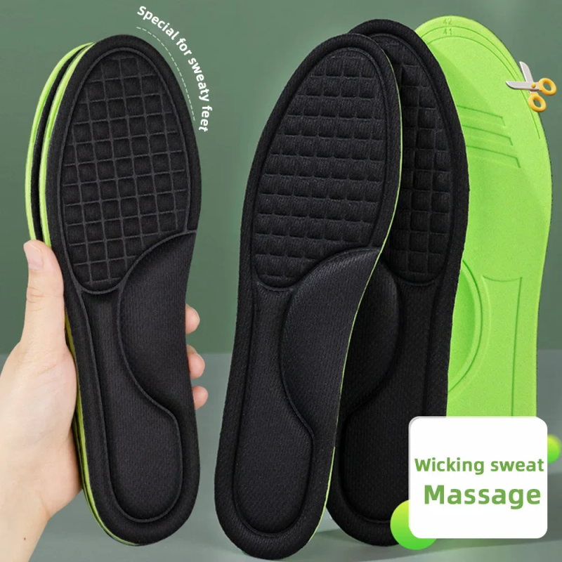 2/4 Stéck Unisex Nano Memory Foam Sohlen Schweessabsorbéierend Sportslaufschong Asätz Weich Deodorant Orthopädesch Pads_voghion.com