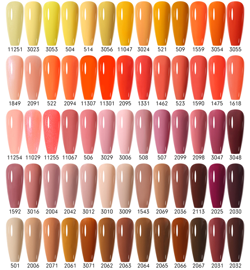 Arte Clavo 28-teiliges Farb-Nagellack-Set, Gel-Nagelset mit Maniküre, semi-permanent, Herbstbraun, Schwarz, Weiß, Rot, komplettes Set_voghion.com