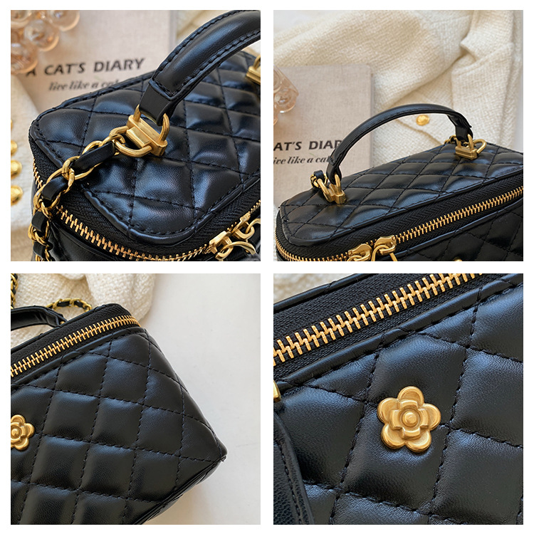 Lingge Kettentasche Damen 2023 neue Minitasche Persönlichkeit Pop ausländisches Temperament Umhängetasche Eimertasche_voghion.com