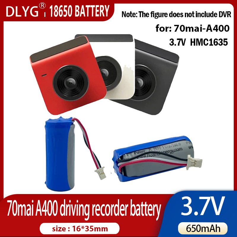For 70mai A400 Rubik Cube Battery Smart Tachograph DVR Driving Recorder 3.7v 500mah HMC1635 Lithium Ion Battery_voghion.com