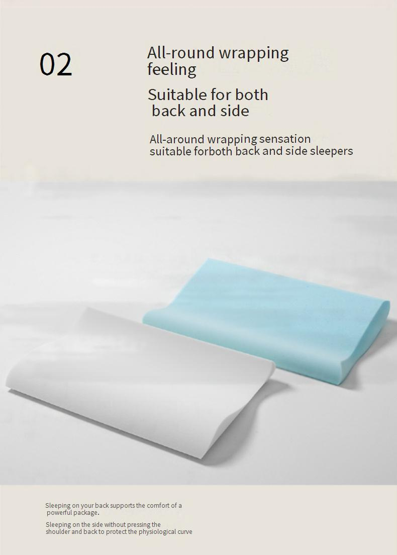 Deep Sleep Pillow, Design For Side & Back Sleepers, Orthopedic Cervical Shape Gently Cradles Head & Provides Neck Support & Shoulder Pain Relief_voghion.com