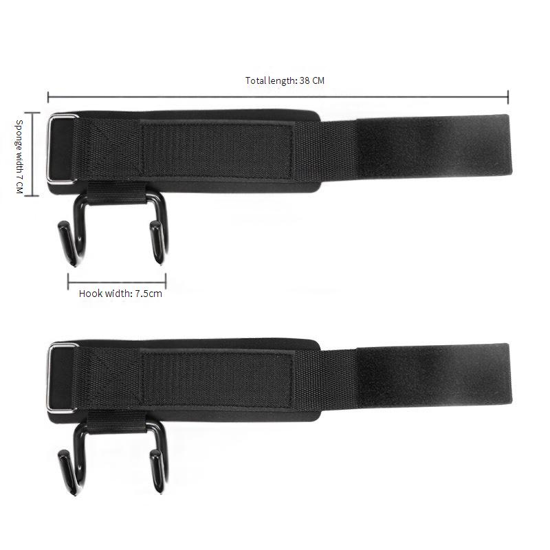Fitness Gewichtheben Kniebeugen Hilfs Power Haken Pull Up Grip Handgelenk Haken Hängen Horizontale Bar Hard Pull Lenden Power Gürtel_voghion.com