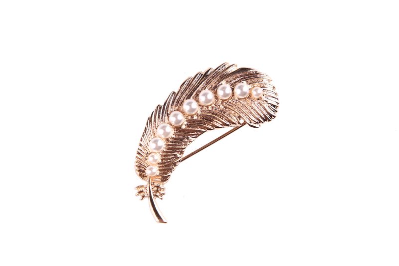 Spilla retrò con perle dorate in stile palazzo coreano, accessorio versatile per le donne_voghion.com