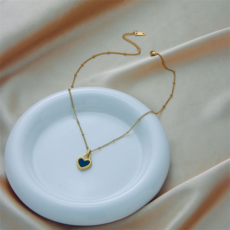 Collana con lucchetto in acciaio inossidabile 316L DIEYURO alla moda per donna, ciondolo a forma di cuore color oro, catena con clavicola, gioielli per il corpo alla moda per ragazze_voghion.com