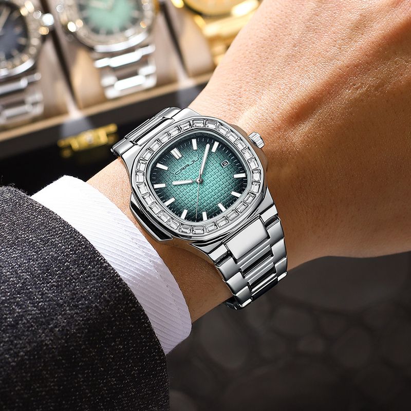 Elegante, quadratische, minimalistische Damenuhr mit Datumsanzeige, wasserdichtem Quarzwerk, modischer Freizeituhr für den Alltag_voghion.com