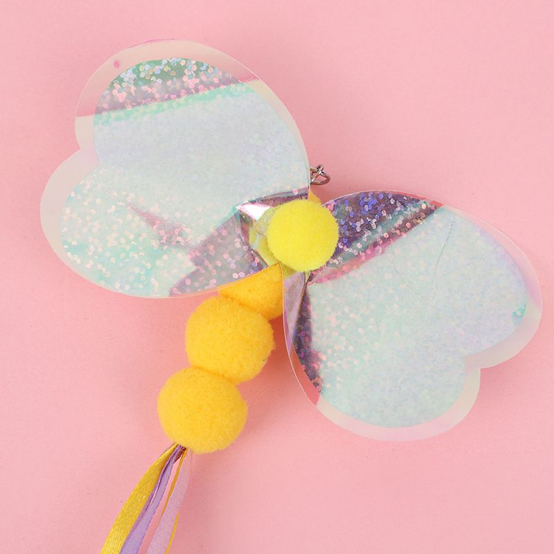 Wand Butterfly Dragonfly Ladybug Bee Replacement Heads Toy Cat Teaser Bell Tassel Bagged_voghion.com