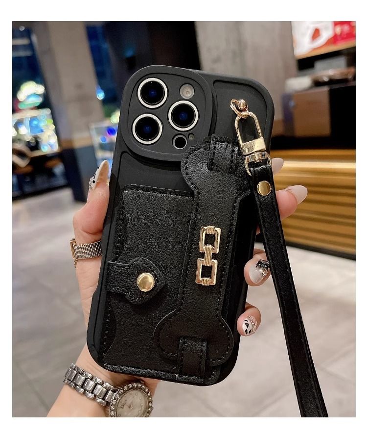 Phone Case & Covers New Coin Card Holder For 16e Mobile Phone Case IPhone15 Promax Wristband Hand Strap 14 Anti Fall 13_voghion.com