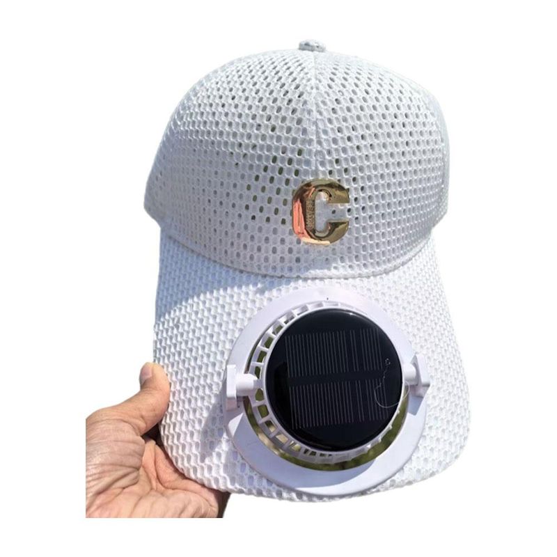 Rechargeable Fan Cap - Solar Powered Baseball Hat_voghion.com