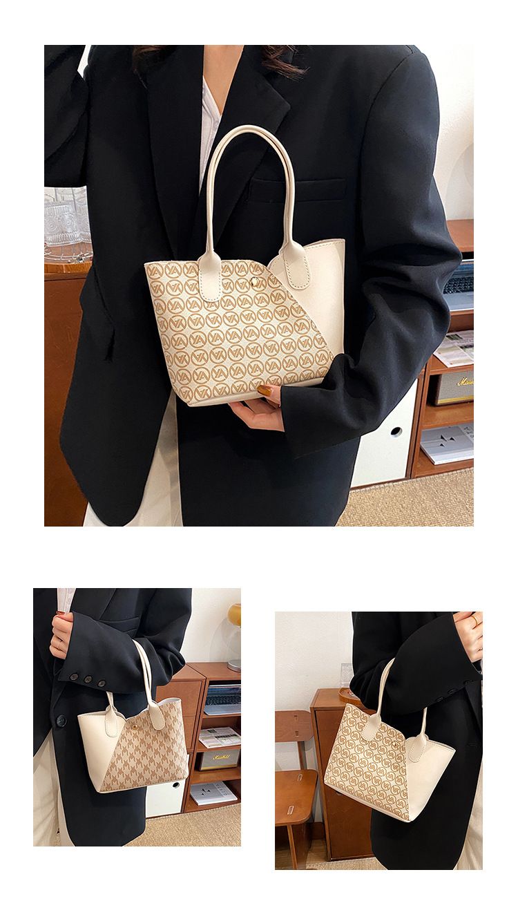 Borsa da donna, grande capacità, borsa tote, borsa estiva alla moda, borsa a tracolla elegante con stampa leopardata, borsa a secchiello popolare_voghion.com