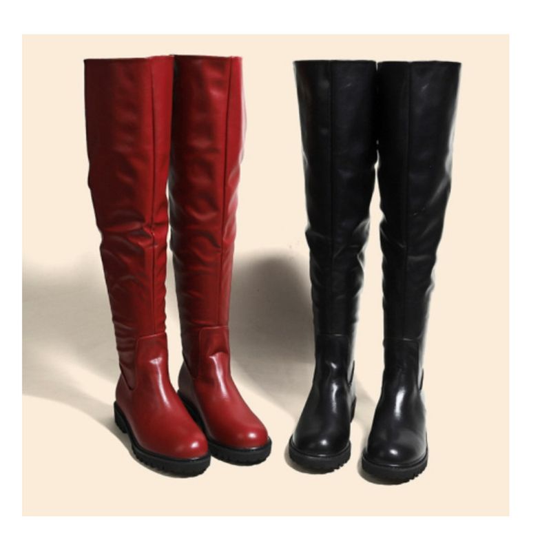 Botas por encima de la rodilla para mujer, otoño/invierno 2025, elásticas, de manga larga, elegantes y versátiles._voghion.com