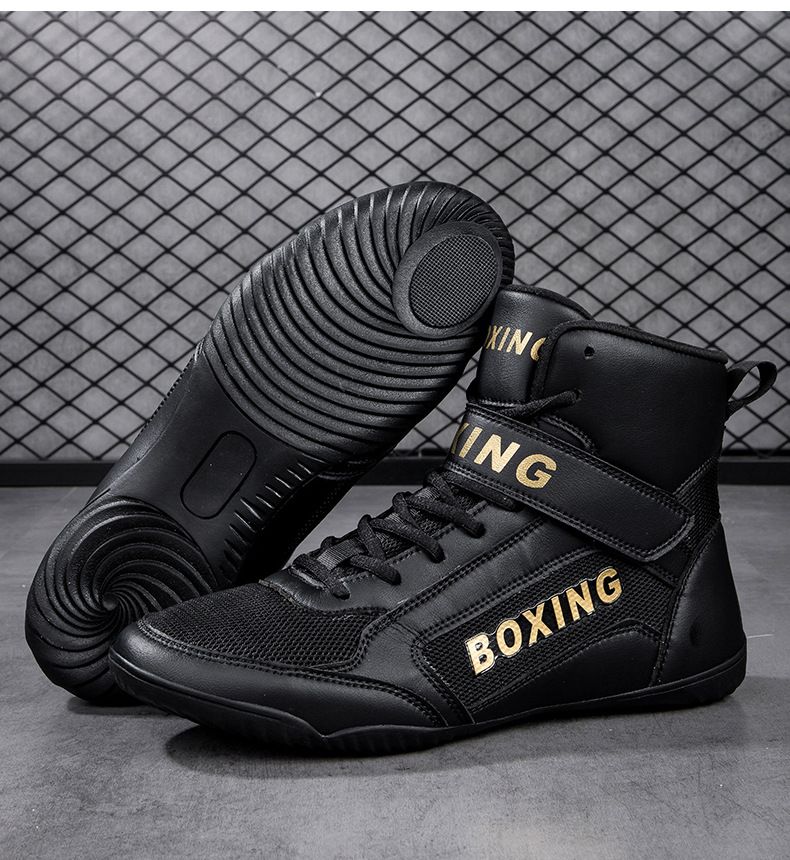 Chaussures pour enfants, chaussures d'entraînement professionnelles pour enfants, chaussures de boxe, de combat, de sanda, de lutte, de sport, de fitness, chaussures d'intérieur pour hommes et femmes_voghion.com