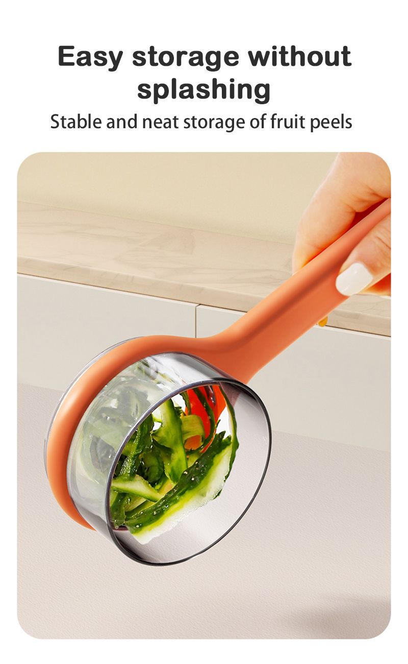 Storage Peeling Knife Splash Prevention Washable With Storage Bucket Fruit Peeler Tools Planing Knife Scraper Kitchen Gadgets_voghion.com