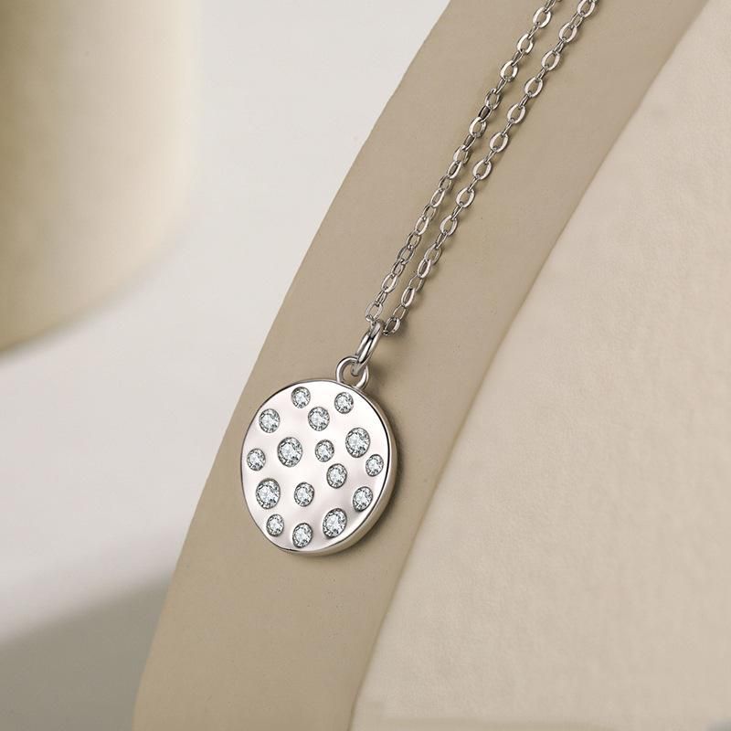 Tancise S925 Sterling Silver határon átnyúló mikroberakásos medál nyaklánc női hideg szél kulcscsont lánc._voghion.com