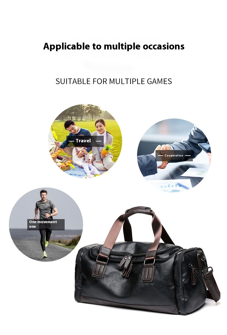New Men's Travel Shoulder Large Capacity For Shoes Fashionable Fiess Bag Handbag_voghion.com