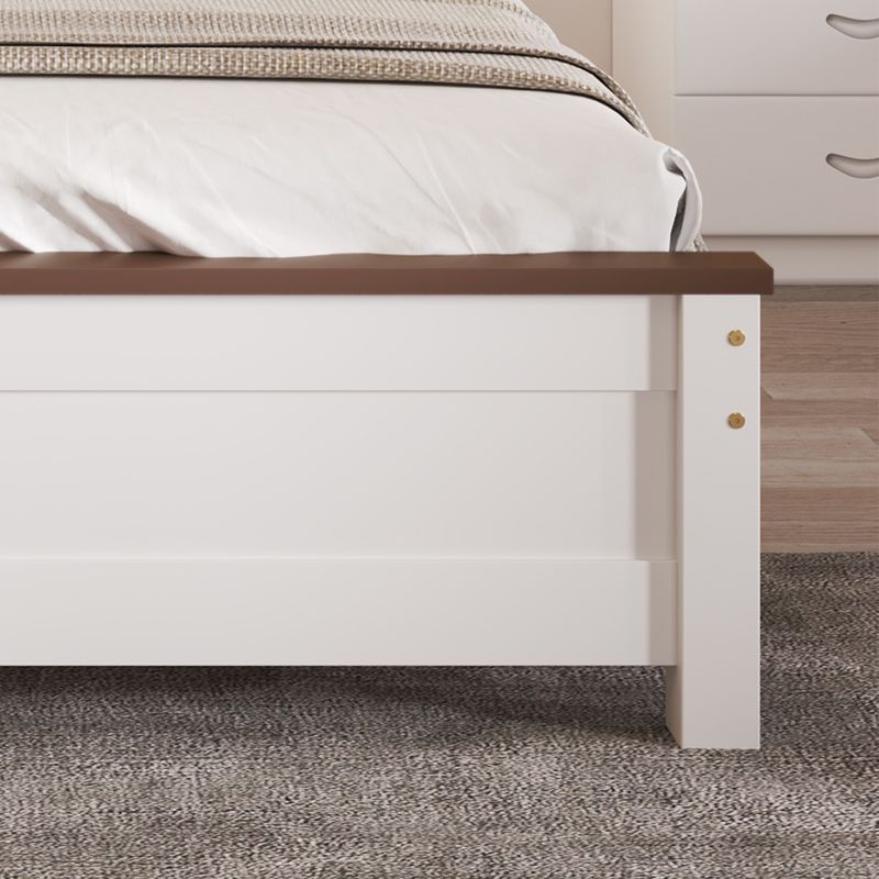 Doppelbett 140x200cm, Kiefernholz, Kopf- Und Fußteil, Colour-Blocking, Bianco_voghion.com