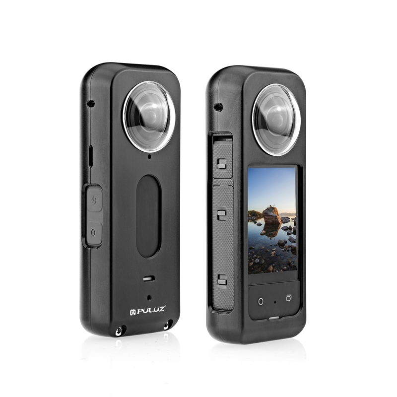 PULUZ New Aluminum Alloy Case For Insta360 X3 Metal Protective Cage Rig Housing Frame With Lens Protector For Insta360 X3_voghion.com