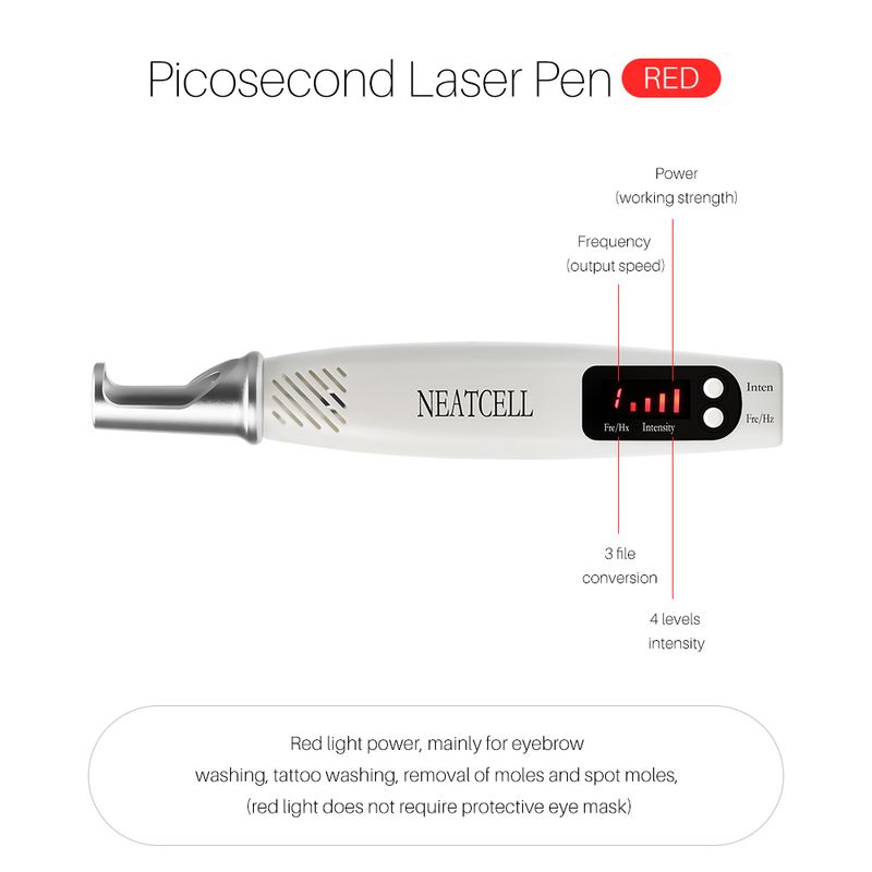2023 Picosekunden-Rot-Blau-Lichttherapie Tattoo-Narben-Muttermal-Sommersprossen-Entfernung Dunkler Fleck-Entferner Hine Tragbarer Laser-Stift_voghion.com