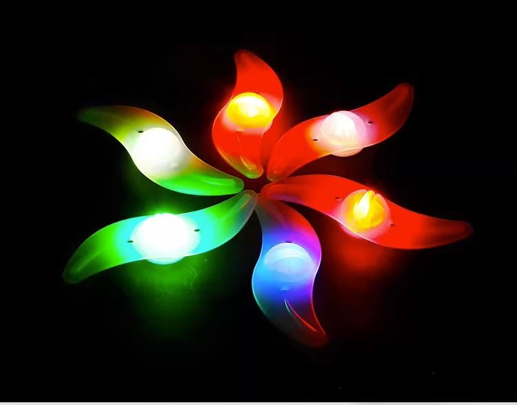 Raggi per bicicletta, mountain bike, foglia di salice, filo d'acciaio, ruota di fuoco colorata, luce in silicone, accessori per ciclismo_voghion.com