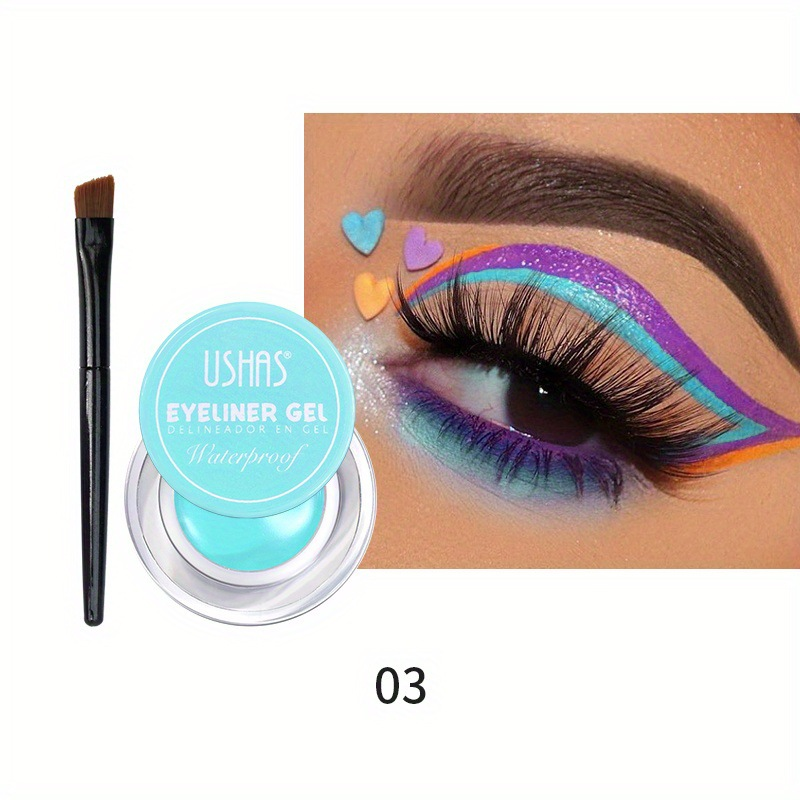USHAS6 kleur superfijne eyeliner kwast en kleurstof wenkbrauw make-up oogschaduw crème_voghion.com