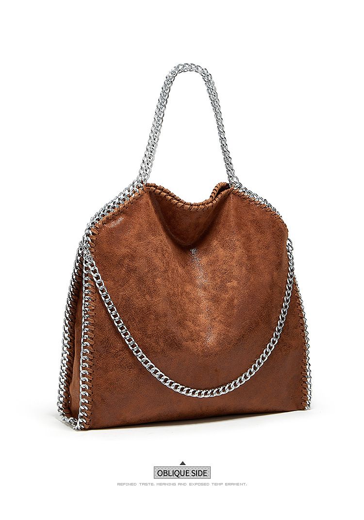 New Chain Fashion Brand S Handbag Simple Folding Women's M Single Casual Shoulder Bag_voghion.com