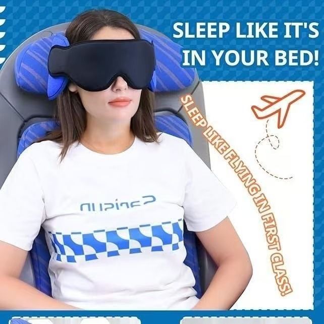 3D Light Blocking Three-Dimensional Non-Pressure Mask, Rebound Cotton, Home Sleep, Long-Distance Travel, Customizable_voghion.com