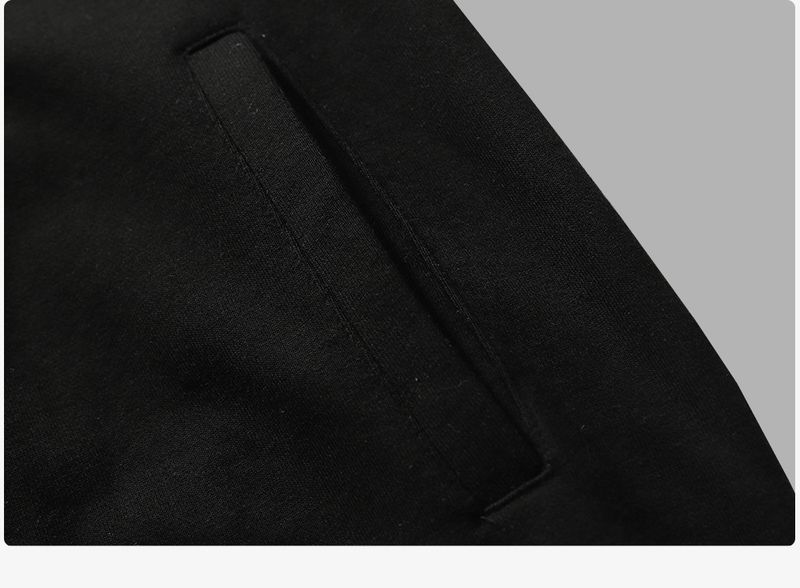 Vīriešu apģērbs Retro modes zīmola brīva apkakle ar rāvējslēdzēju neitrālas krāsas sportisks vienkāršs kontrastkrāsas pāru sieviešu ikdienas uzvalks vīriešiem_voghion.com