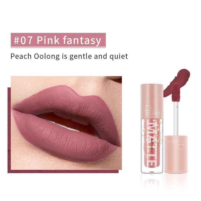 PUDAIER® Air Matte Lip Color - Color #07 Pink Fantasy_voghion.com