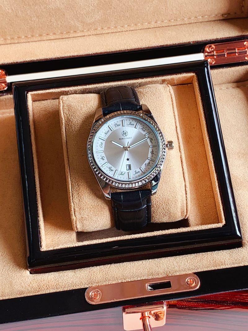 New Business Fashion Casual Belt Men's Watch Strip Ding Scale Office Worker Versatile Quartz Watch Pin Buckle Watch Free Shipping_voghion.com