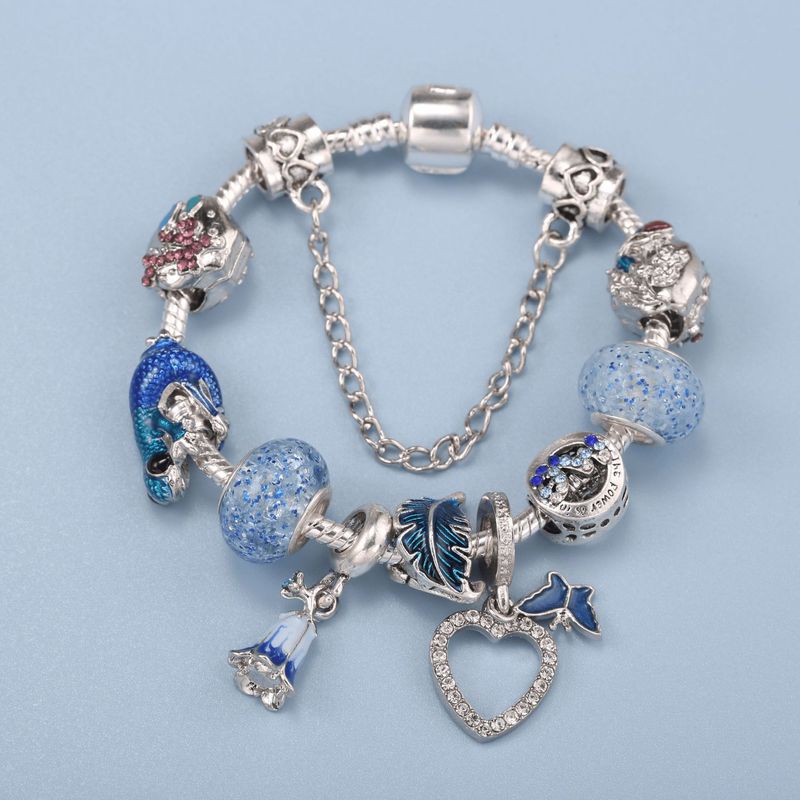 Charm Bracelets New Hot Sale Panjia Bracelet Female DIY Maple Leaf Butterfly Pendant Spring Style Bracelet_voghion.com