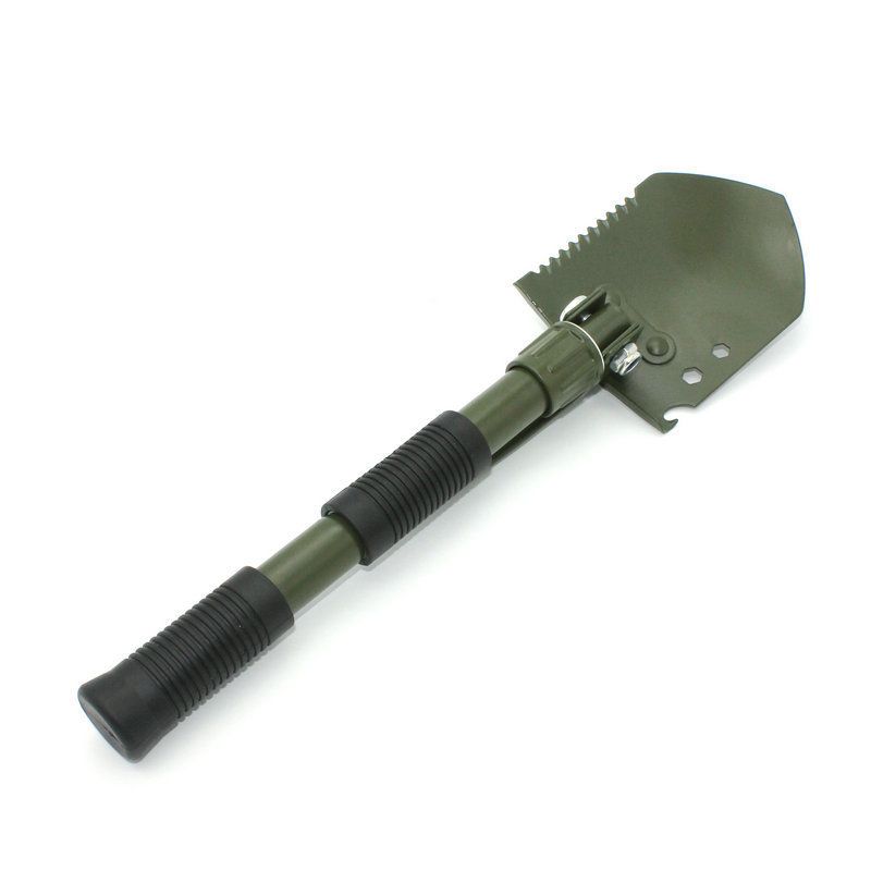Lopată multifuncțională pentru ingineri, lopată salvatoare, mâner dublu îngroșat, lopată de camping, lopată pliabilă cu trompetă, lopată militară în aer liber_voghion.com