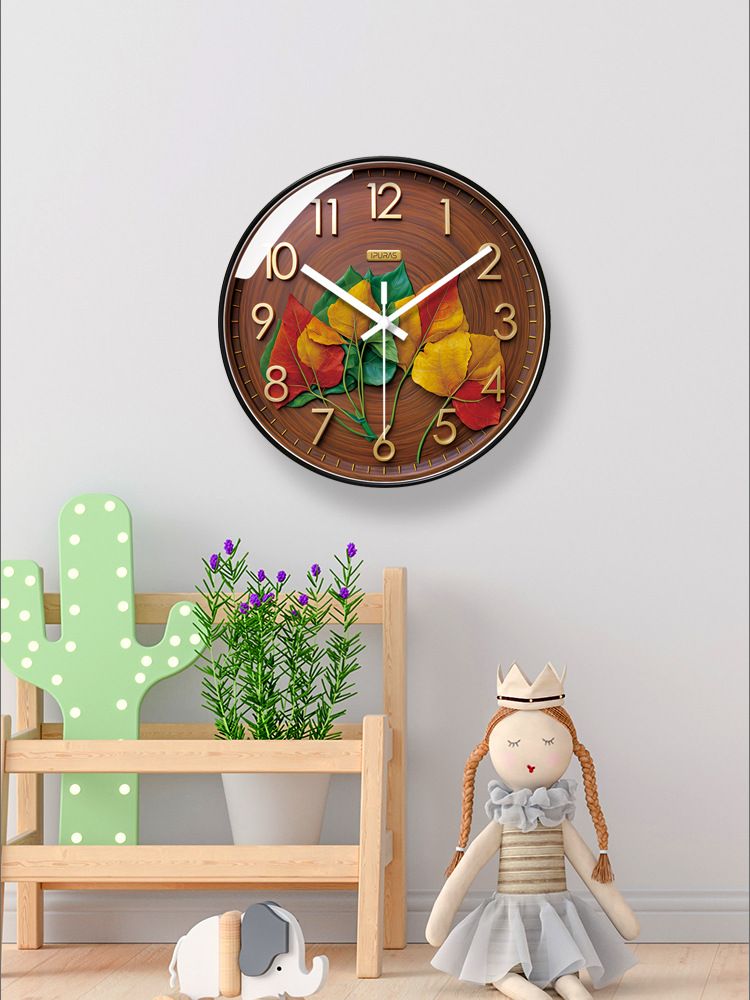 Yipula 7288 Creative Fashion Living Room Wall Minimalist Style Home Simple Bedroom Quiet Ultrasonic Quartz Clock_voghion.com