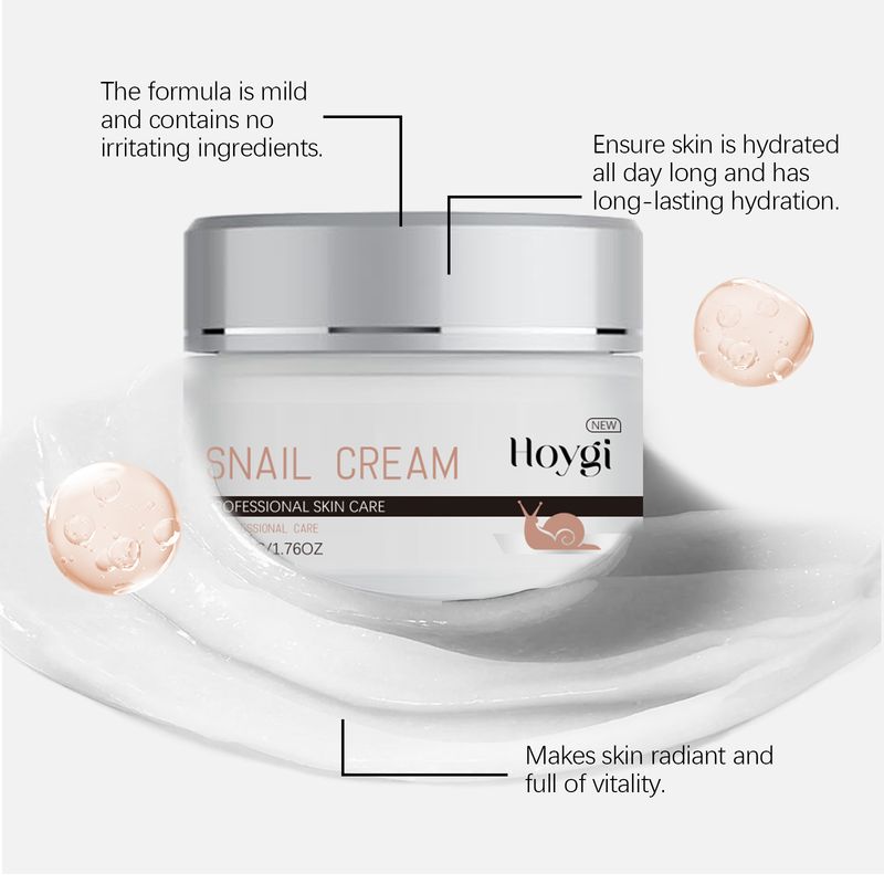 Hoygi Snail Moisturizing Cream Hydrates And Moisturizes Facial Skin With Snail Nourishing And Firming Moisturizing Cream_voghion.com