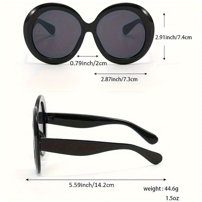 Occhiali da sole rotondi oversize alla moda per donne e uomini, vintage, antiriflesso, per feste in spiaggia, viaggi_voghion.com