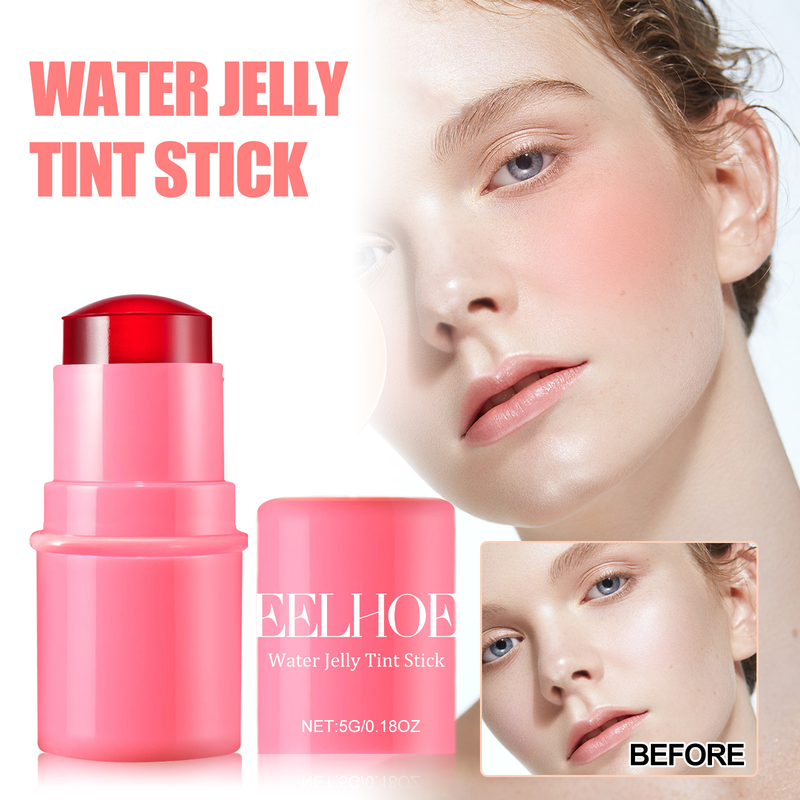 EELHOE fruit jelly red blush lip gloss stick light color natural nude makeup lip matte makeup stick_voghion.com