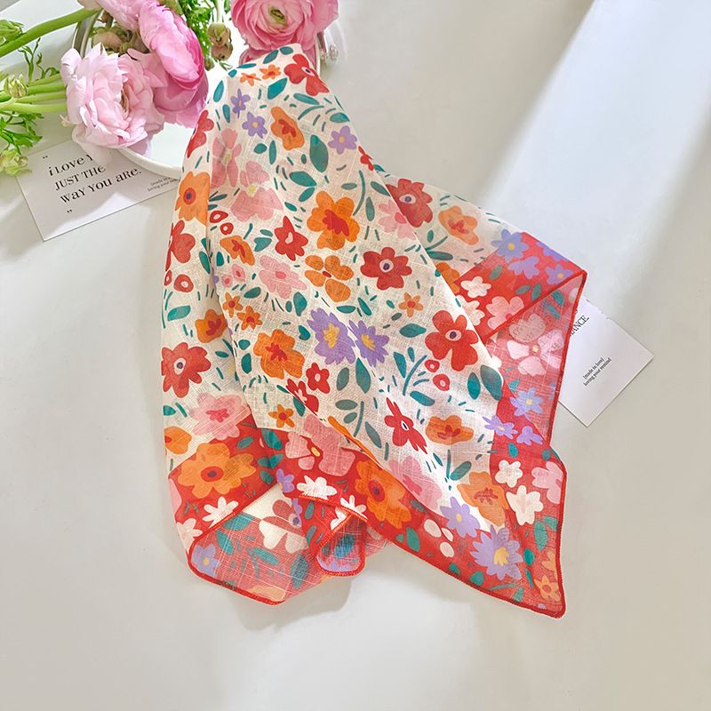 Spring And Summer French Small Square Women's Fashion Forest Decoration, Collar Headband, Scarf, Sweet And Lovely_voghion.com